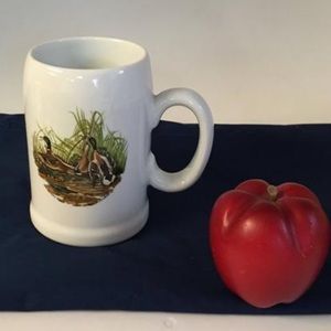 Vintage Ceramic Stein, Audubon Mallard Duck Mug